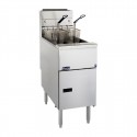Pitco Friteuse SG14S Millivolt (G25 NL) - Gas Frituurpan met RVS Tank en Kast