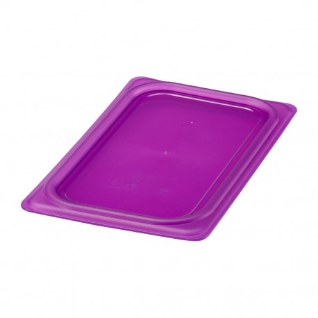 Cambro Safetrak IML polypropyleen afdichtingsdeksel paars 1/4 GN