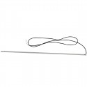 Buffalo LED-lichtstrip bovenste voor HW922 - Zilver PVC Reserveonderdeel