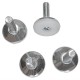 Nisbets Essentials verstelbare stelvoeten (4 stuks) – Zwart, M8 x 25mm