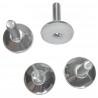 Nisbets Essentials verstelbare stelvoeten (4 stuks) – Zwart, M8 x 25mm