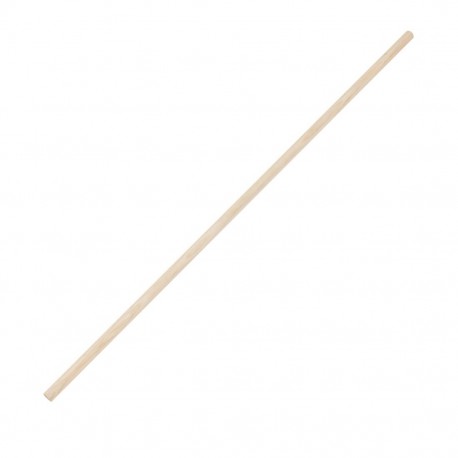 Jantex houten bezemsteel 120 cm - bruin