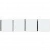 Buffalo complete deurassemblage (2 stuks) - glas, zilver, voor HW928