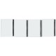 Buffalo complete deurassemblage (2 stuks) – glas, zilver, geschikt voor HW927