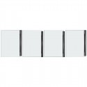 Buffalo complete deurassemblage (2 stuks) – glas, zilver, geschikt voor HW927