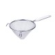 Vogue conische zeef 7cm - polypropyleen handvat - zilver