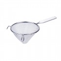 Vogue conische zeef 7cm - polypropyleen handvat - zilver