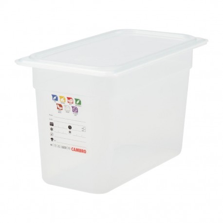 Cambro Safetrak IML polypropyleen voedselbewaarbak 1/3GN 200mm