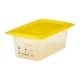 Cambro Safetrak IML voedselopslagbak polypropyleen 1/4 GN 100mm helder