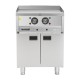 Buffalo 600-Serie Zelfstandige Elektrische Bakplaat 600mm – Gladde Grillplaat Zilver