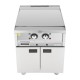 Buffalo 600-Serie Zelfstandige Elektrische Bakplaat 600mm – Gladde Grillplaat Zilver