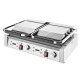 Buffalo dubbele contactgrill glad/geribbeld – RVS grillplaat 3,6kW