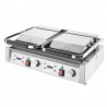 Buffalo dubbele contactgrill glad/geribbeld – RVS grillplaat 3,6kW