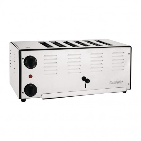 Rowlett Premier 6 Sleuven Broodrooster RVS Zilver met Extra DuraHeat Elementen