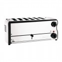 Rowlett Esprit broodrooster 6 sleuven chroom RVS - inclusief reserve-elementen en tostihouders