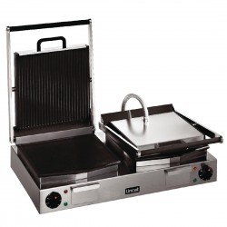 Lincat Lynx 400 Dubbele Contactgrill Groef/Groef LPG2 - RVS