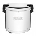 Buffalo rijstwarmer 21L – professionele rijstkoker zilver