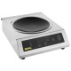 Buffalo Inductie Wok RVS 3 kW – Professionele Inductiekookplaat Zilver