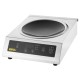 Buffalo Inductie Wok RVS 3 kW – Professionele Inductiekookplaat Zilver