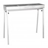 Buffalo houtskoolbarbecue RVS – Professionele Barbecue 100cm Breed