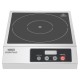 Nisbets Essentials Single Zone Induction Hob – RVS Inductiekookplaat Zilver