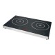 Caterlite dubbele inductiekookplaat 3000W met touchbediening - RVS