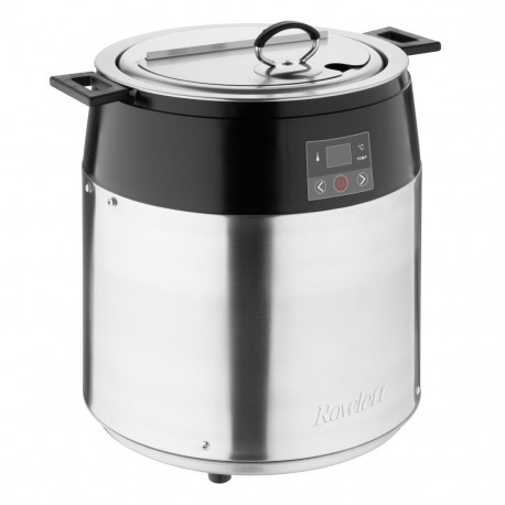 Rowlett 10L Soepketel RVS & Aluminium – Digitale Voedselwarmer Zilver