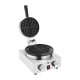 Buffalo Ronde Belgische Wafelmaker RVS & Aluminium Zilver