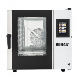 Buffalo Smart Touchscreen Combi Oven 7 x GN 1/1 met installatiekit