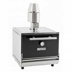Buffalo Houtskool Oven RVS Zilver – Professionele Convectie Oven