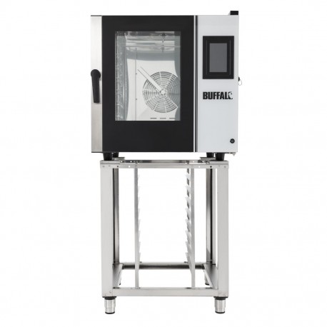 Buffalo Vrijstaande Slimme Touchscreen Combi Oven 7 x GN 1/1 met Installatiekit