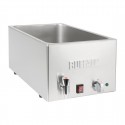 Buffalo Bain Marie met Tapkraan – RVS Zilver, Capaciteit 1x GN 1/1