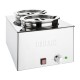 Buffalo bain-marie RVS met 2x 5,2L bakken - Zilver