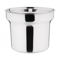 Vogue bain-marie pot met deksel 4L - RVS - Zilver