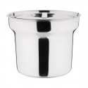 Vogue bain-marie pot met deksel 4L - RVS - Zilver