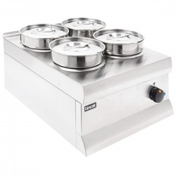 Lincat Silverlink 600 Bain Marie BS4 - RVS Warmhoudapparaat met 4x 4,5L Pannen