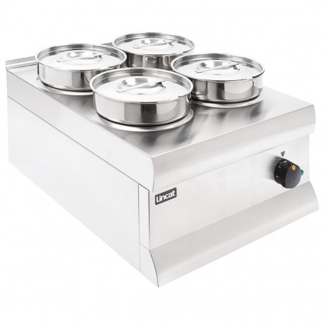 Lincat Silverlink 600 Bain Marie BS4 - RVS Warmhoudapparaat met 4x 4,5L Pannen