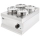 Lincat Silverlink 600 Bain Marie BS4 - RVS Warmhoudapparaat met 4x 4,5L Pannen