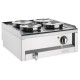 Buffalo 600 Serie 4-Pot Bain Marie RVS Zilver