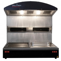 Grillomax Hotstation 2 XL - Verwarmingsstation met 2 GN 1/1 Containers, RVS, Zwart