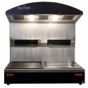 Grillomax Hotstation 2 XL - Verwarmingsstation met 2 GN 1/1 Containers, RVS, Zwart