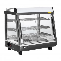 Buffalo Voor- en Achterdeur Verwarmde Vitrine 96L - Grijs