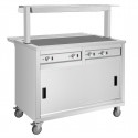 Buffalo mobiele uitgiftewagen met verwarmd blad – 3x GN 1/1