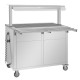 Buffalo mobiele uitgiftewagen met verwarmd blad – 3x GN 1/1