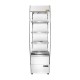 Buffalo slanke verwarmde multideck – warmhoudvitrine RVS & glas, zilver