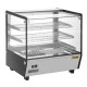 Buffalo Vierkante Geverwarmde Display Merchandiser 120L - RVS & Glas, Zwart
