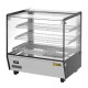Buffalo Vierkante Geverwarmde Display Merchandiser 120L - RVS & Glas, Zwart