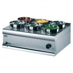 Lincat Silverlink 600 Bain Marie BS7W – RVS Voedselwarmhouder met Aftapkraan