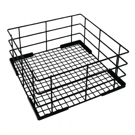 Vogue hoge glazenkorf 50cm zwart - vaatwaskorf draad