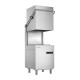 Buffalo Digitale Doorvoervaatwasmachine met Afvoerpomp 9,7kW Drie Fasig – RVS Zilver